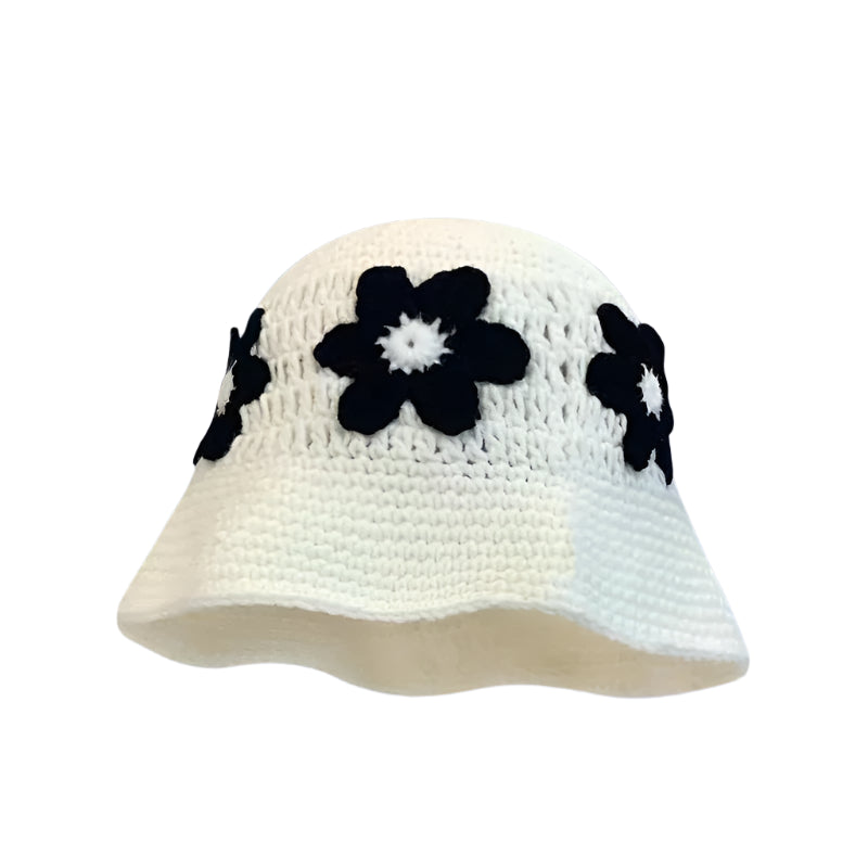 Chapeau Bob Crochet fleuri