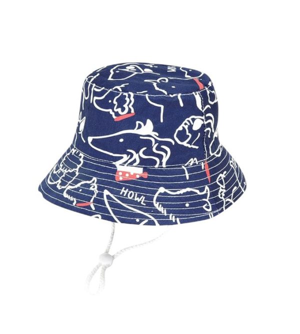 bob enfant bleu à motifs