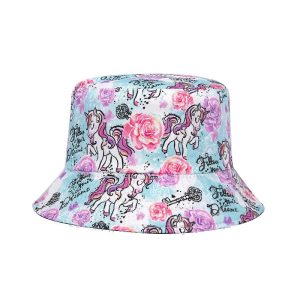 bob enfant fleurs de rose licorne