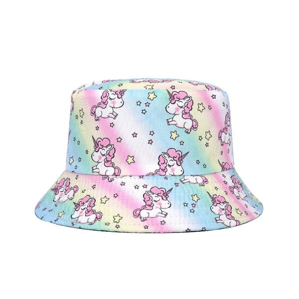 Bob Enfant Réversible Licorne Arc-en-Ciel coloré