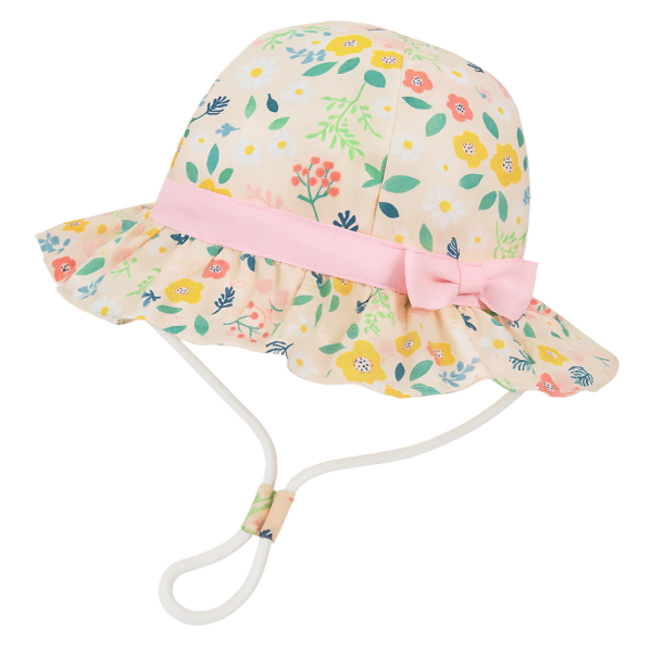 Bob Bébé Fleuri Rose à Nœud