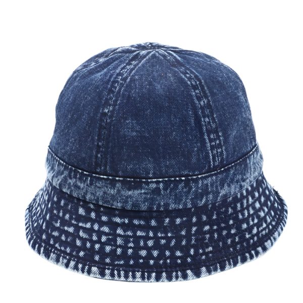 bob hip hop en denim délavé