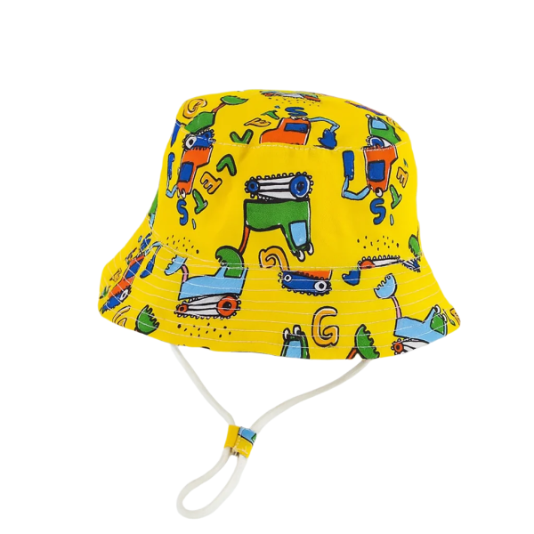 Bob Jaune À Motifs Colorés