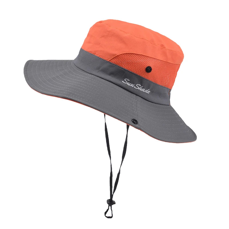 chapeau randonnée bicolore