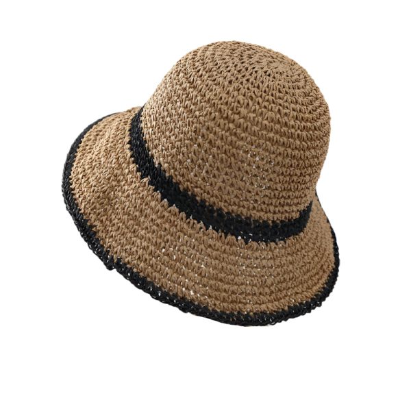 chapeau bob paille crochet