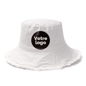 chapeau bob à bord frangé personnalisable