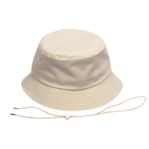 chapeau bob beige avec ficelle